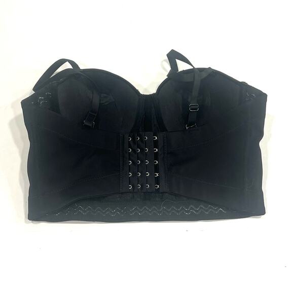 AB Rhinestone Encrusted Corset Bra Bustier Crop Top EDC RAVE FUN FESTIVAL FLIRTY - Picture 9 of 10